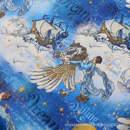 100% coton imprimé à la pelouse des EAU, tissu Liberty